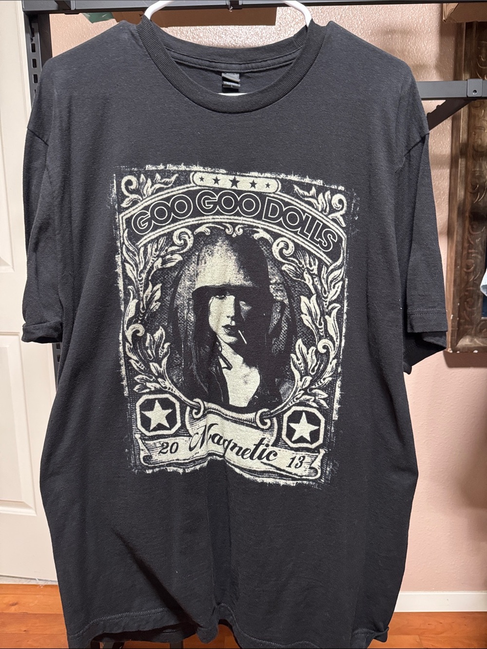 Goo Goo Dolls Magnetic 2013 concert tour Black Graphic Band Tee